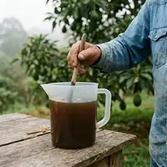 Mezcla de Viresta con agua en una jarra